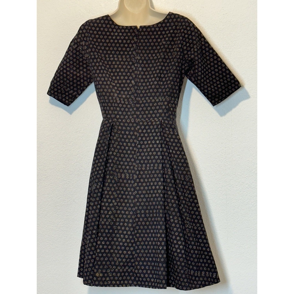 Mata Traders Retro 50s Day Dress Size S Fit and Flare Fair Trade Artisan Made - Picture 3 of 8